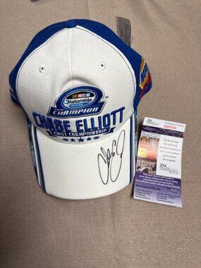 Chase Elliott Signed Hat NASCAR 1st Win  JSA Authentication NAPA Racing 2014
